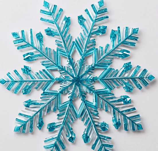 foto de un copo de nieve hecho con abatalenguas
